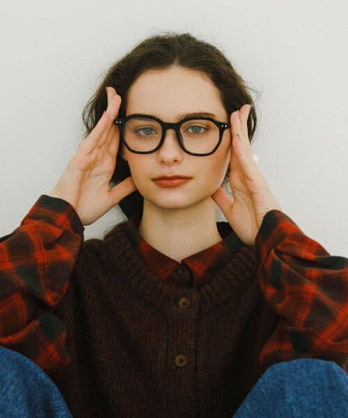 ＊＊SMELLY / スメリー サングラス・メガネ | オクタゴンフレームダテメガネ（BLK）