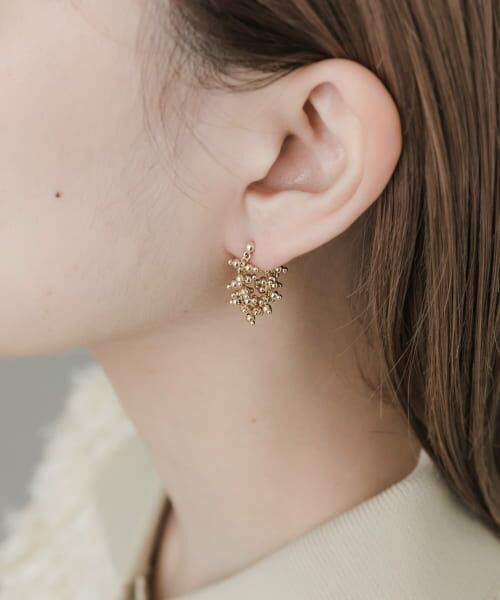 ＊＊SMELLY / スメリー ピアス・イヤリング | ツブツブフープピアス（GLD）