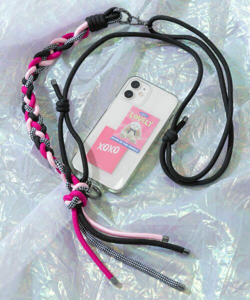 ＊＊SMELLY / スメリー モバイルケース | my Choeae color shoulder（BLK）