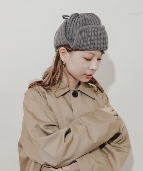 セール】 リブニットフライトキャップ （ニットキャップ