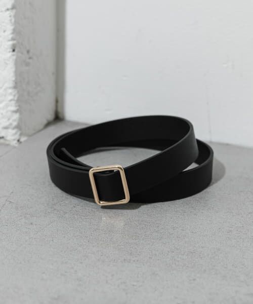 ＊＊SMELLY / スメリー ベルト・サスペンダー | メタルスクエアベルト（BLK）
