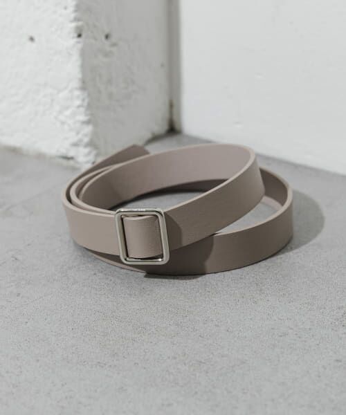 ＊＊SMELLY / スメリー ベルト・サスペンダー | メタルスクエアベルト（BEG）