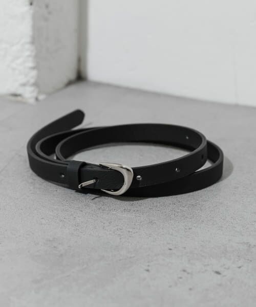 ＊＊SMELLY / スメリー ベルト・サスペンダー | シンプルスリムベルト（BLK）