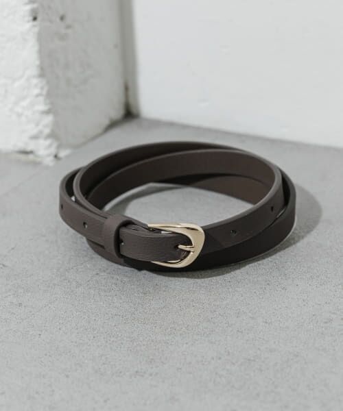 ＊＊SMELLY / スメリー ベルト・サスペンダー | シンプルスリムベルト（BRN）