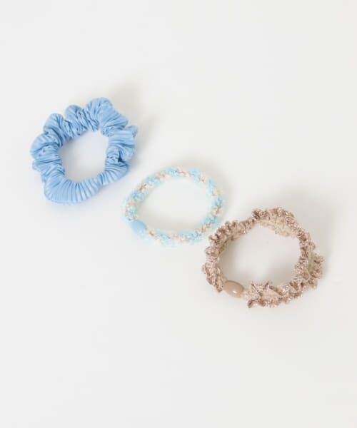 ＊＊SMELLY / スメリー ヘアゴム・シュシュ | プリーツセットゴム（BLU）