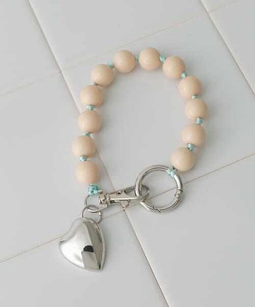 ＊＊SMELLY / スメリー キーホルダー・ストラップ | カラーボールミニミラーキーチェーン（BEG）