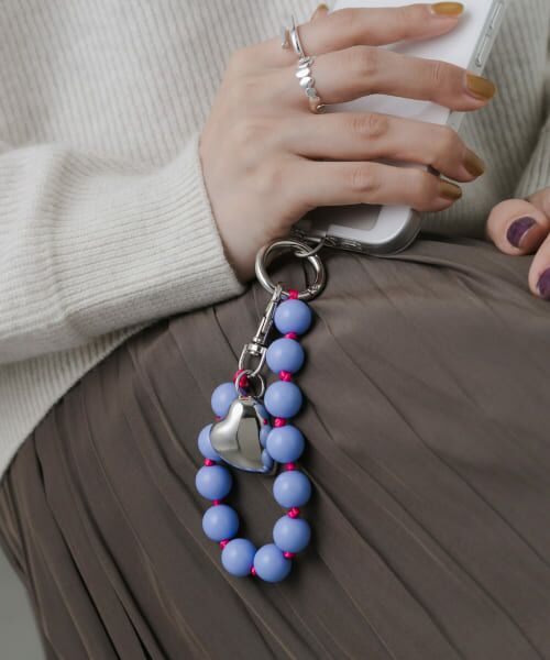 ＊＊SMELLY / スメリー キーホルダー・ストラップ | カラーボールミニミラーキーチェーン（L.BLU）