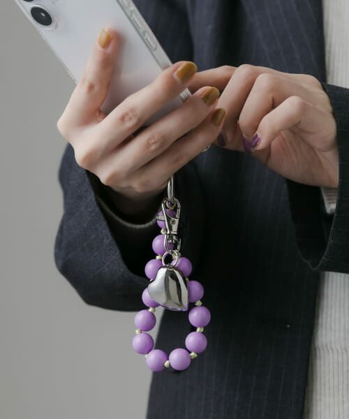 カラーボールミニミラーキーチェーン （キーホルダー