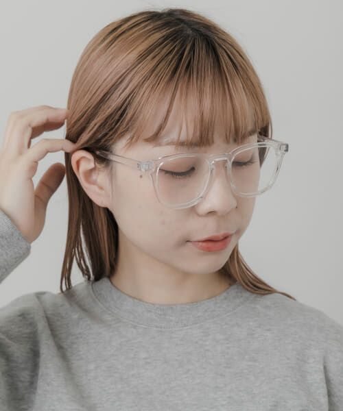 ＊＊SMELLY / スメリー サングラス・メガネ | ウェリントンクリアダテメガネ（CLR）