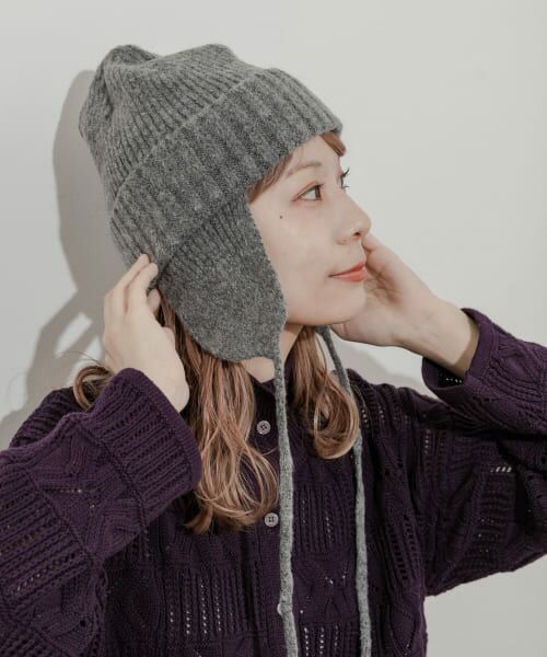 ＊＊SMELLY / スメリー ニットキャップ | イヤーニットキャップ（GRY）