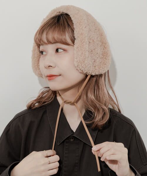 ＊＊SMELLY / スメリー ネックウォーマー・イヤーマフ | ストラップボアイヤーマフ（BEG）