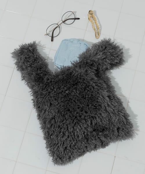 ＊＊SMELLY / スメリー ハンドバッグ | シャギーボリュームバッグ（GRY）
