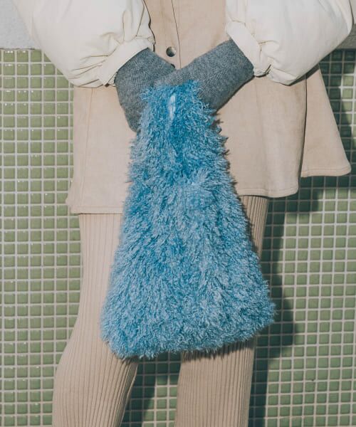 ＊＊SMELLY / スメリー ハンドバッグ | シャギーボリュームバッグ（BLU）
