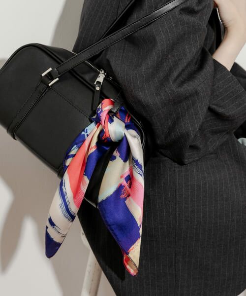 ＊＊SMELLY / スメリー バンダナ・スカーフ | アソートプリントミニスカーフ（BLU）