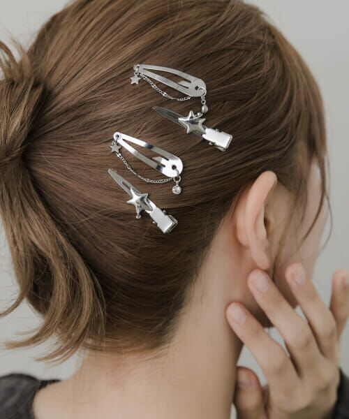 ＊＊SMELLY / スメリー カチューシャ・カチューム・その他 | スターモチーフメタル4セットピン（SLV）