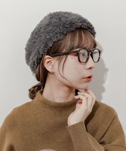 ＊＊SMELLY / スメリー ハンチング・キャスケット・ベレー帽 | ファーニットベレー（GRY）