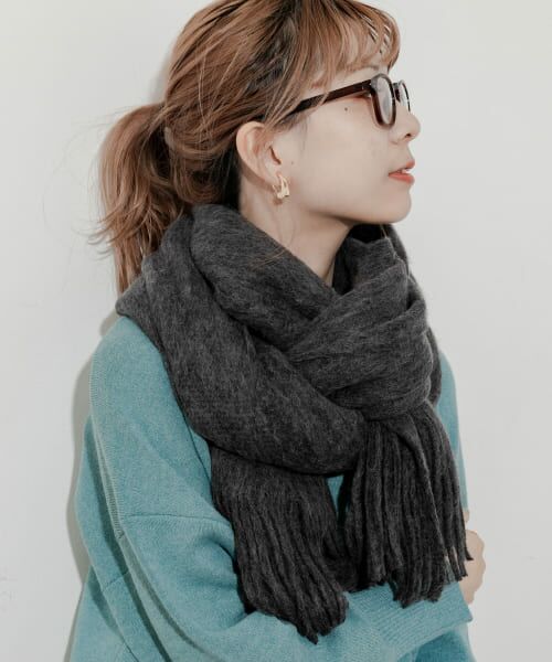 ＊＊SMELLY / スメリー マフラー・ショール・スヌード・ストール | ソフトボリュームマフラー（CGY）