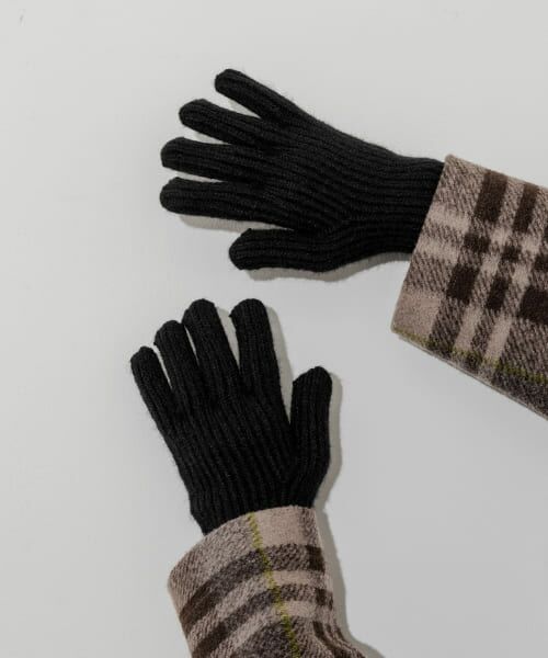 ＊＊SMELLY / スメリー 手袋 | ホールタッチニットグローブ（BLK）