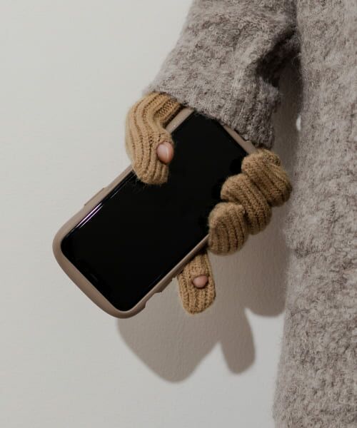 ＊＊SMELLY / スメリー 手袋 | ホールタッチニットグローブ（BEG）