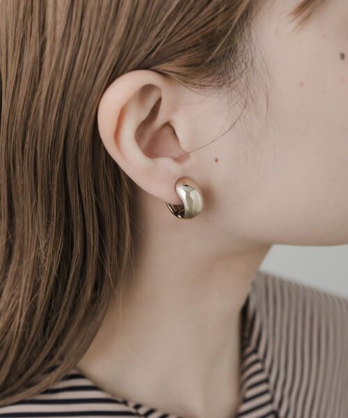 ＊＊SMELLY / スメリー ピアス・イヤリング | メタルワイドフープクリップイヤリング（GLD）