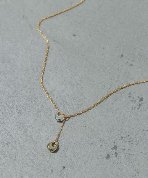＊＊SMELLY / スメリー ネックレス・ペンダント・チョーカー | コンビダブルドロップネックレス（GLD）