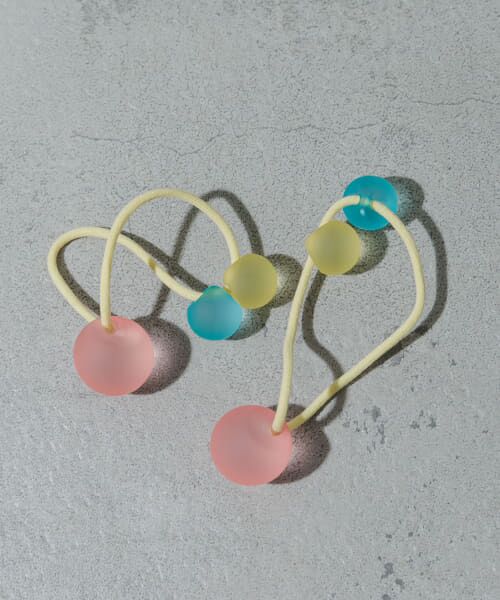 ＊＊SMELLY / スメリー ヘアゴム・シュシュ | パステルカラー2セットヘアゴム（YEL）