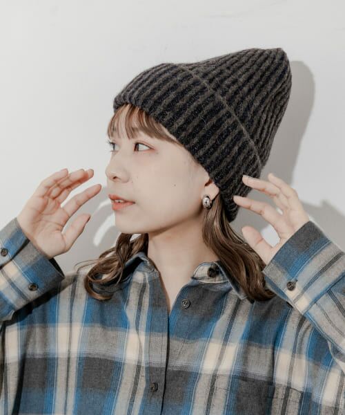 ＊＊SMELLY / スメリー ニットキャップ | ミックスリブニットキャップ（BRN）