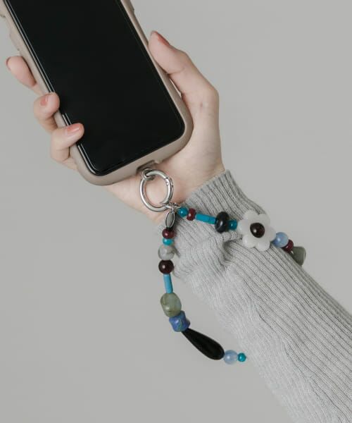 ＊＊SMELLY / スメリー キーホルダー・ストラップ | カラフルモチーフループキーチェーン（BLK/BLU）