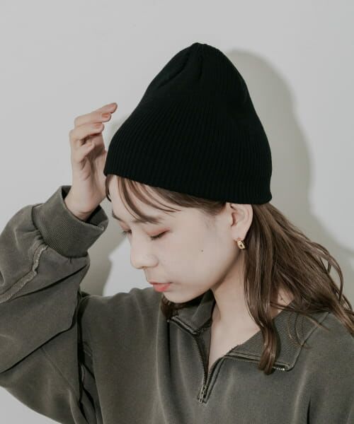 ＊＊SMELLY / スメリー ニットキャップ | リブニットビーニー（BLK）