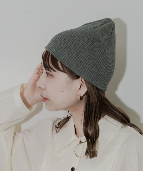 ＊＊SMELLY / スメリー ニットキャップ | リブニットビーニー（CGY）