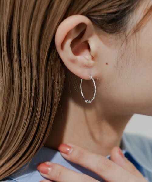 ＊＊SMELLY / スメリー ピアス・イヤリング | スィンフープピアス（SLV）