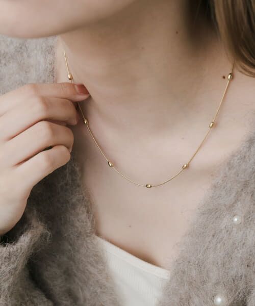 ＊＊SMELLY / スメリー ネックレス・ペンダント・チョーカー | ステンレスボールスネークネックレス（GLD）