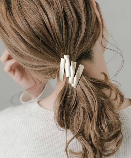 ＊＊SMELLY / スメリー ヘアゴム・シュシュ | メタルスクエアヘアカフ（GLD）