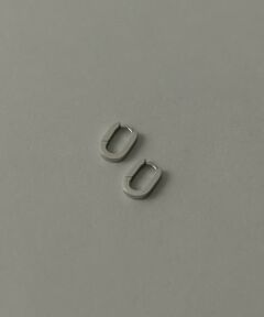 ステンレスオーバルワンタッチフープピアス