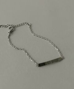 ステンレスプレートチェーンブレスレット