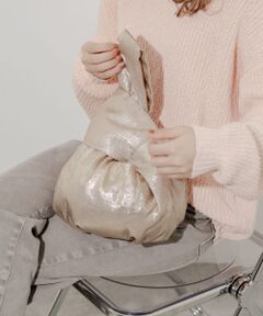 メタリックサークルバッグ