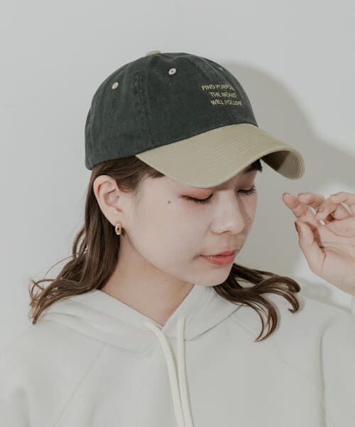 ＊＊SMELLY / スメリー キャップ | バイカラーロゴキャップ（CGY/BEG）