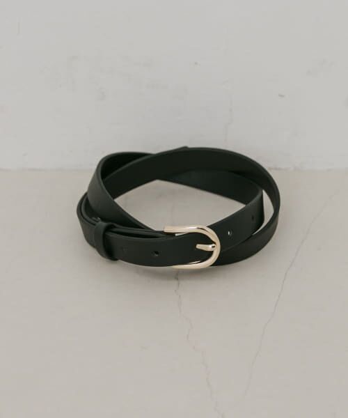 ＊＊SMELLY / スメリー ベルト・サスペンダー | オーバルシングルピンベルト（BLK）