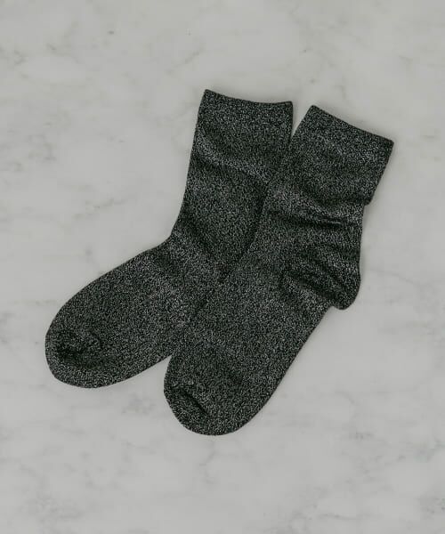 ＊＊SMELLY / スメリー ソックス | ラメカラーソックス（BLK）