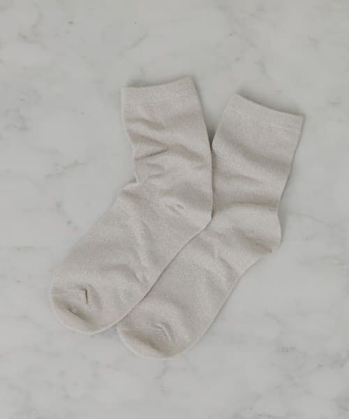 ＊＊SMELLY / スメリー ソックス | ラメカラーソックス（BEG）