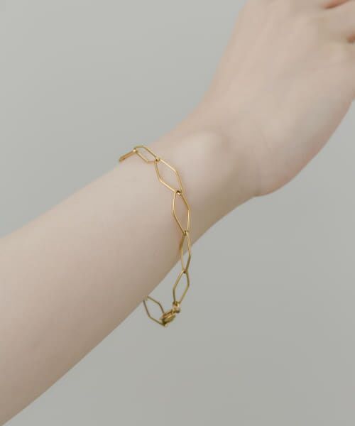 ＊＊SMELLY / スメリー ブレスレット・バングル | ステンレススクエアチェーンブレスレット（GLD）