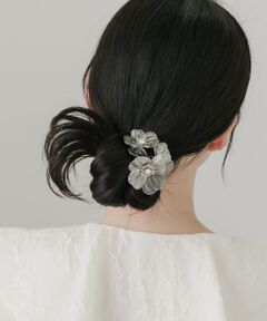 メタルフラワー3セットヘアカフ