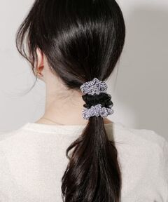 ギンガムチェック3セットヘアゴム
