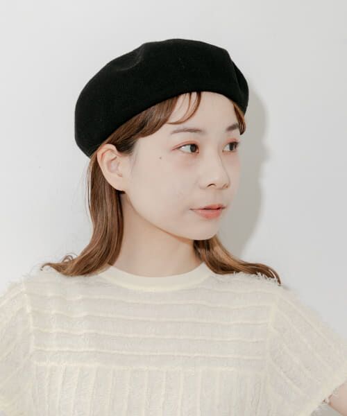 【美品】クライミー　ベレー帽　黒　コットン　ルード　ハンチング　キャスケット MANUFACTURE DE BERETS ウール ベレー （ハンチング