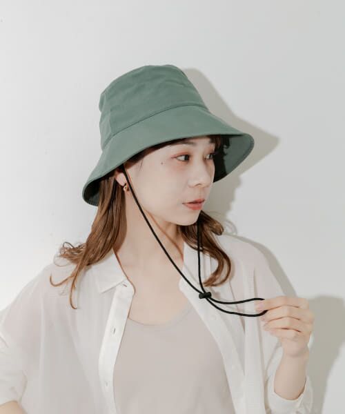 CLUBHAUS UV Protective Drawstringバケットハット CLUBHAUS UV Protective Drawstring BucketHat - G
