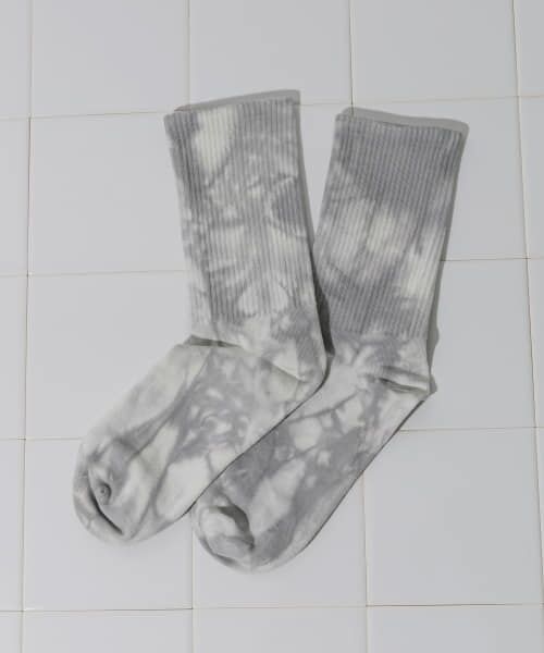 ＊＊SMELLY / スメリー ソックス | タイダイソックス（GRY）
