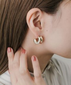 ニュアンスカーブワイドピアス