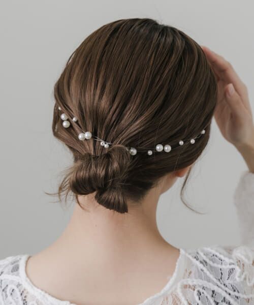 ＊＊SMELLY / スメリー カチューシャ・カチューム・その他 | 『WEB/一部店舗限定』パールレイヤードピン（WHT）