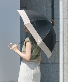 because　晴雨兼用バンブーハンドルバイカラー