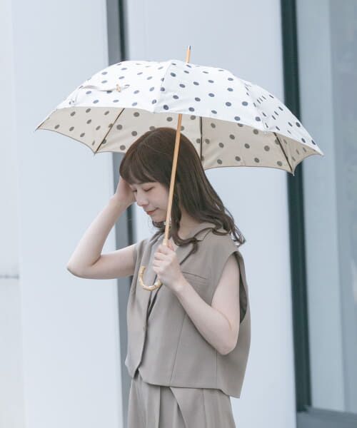 ＊＊SMELLY / スメリー 傘 | because　ドットバンブー長傘（IVO）